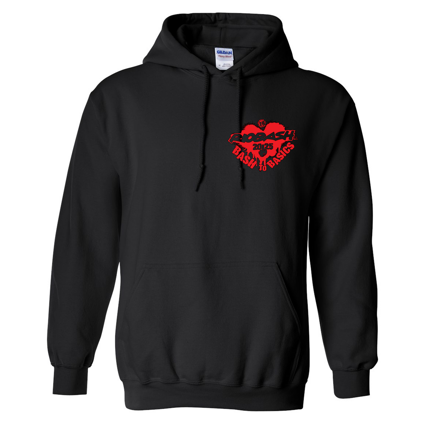 RIOBASH ADULT BLACK/RED HOODIE