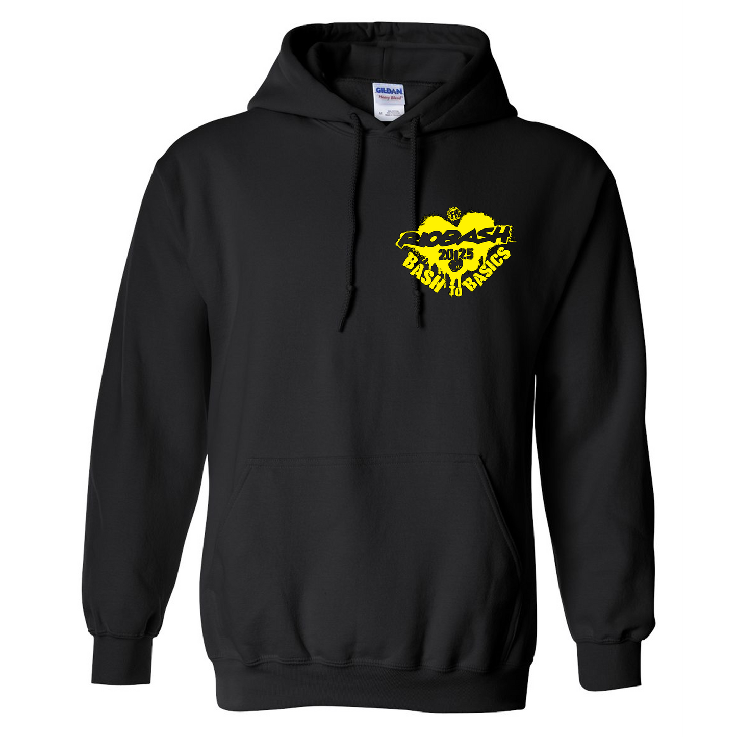 RIOBASH ADULT BLACK/YELLOW HOODIE