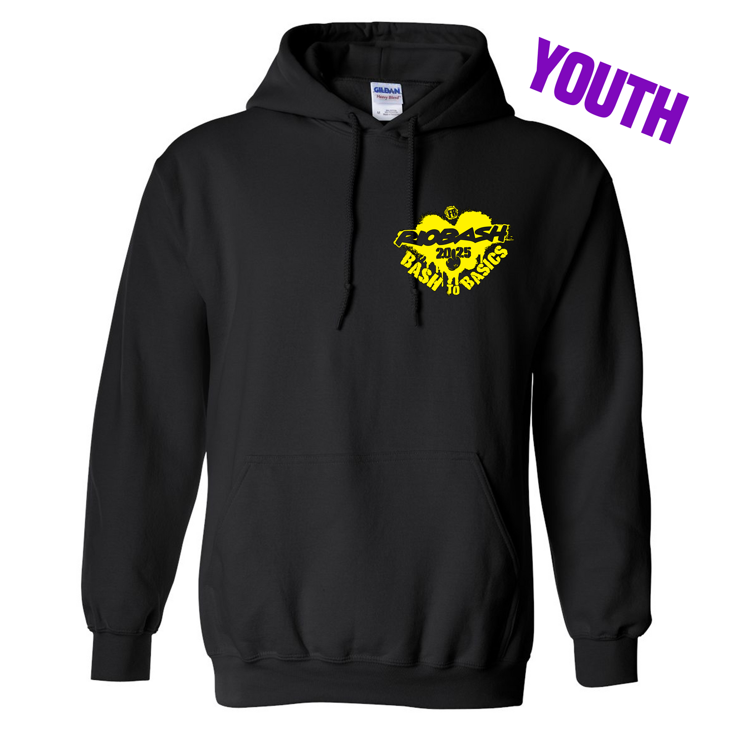 RIOBASH YOUTH BLACK/YELLOW HOODIE