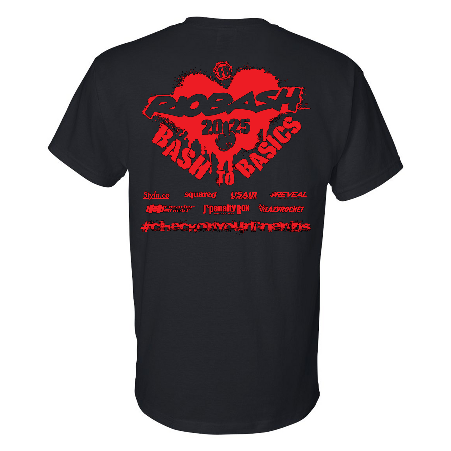 RIOBASH ADULT BLACK/RED SHIRT