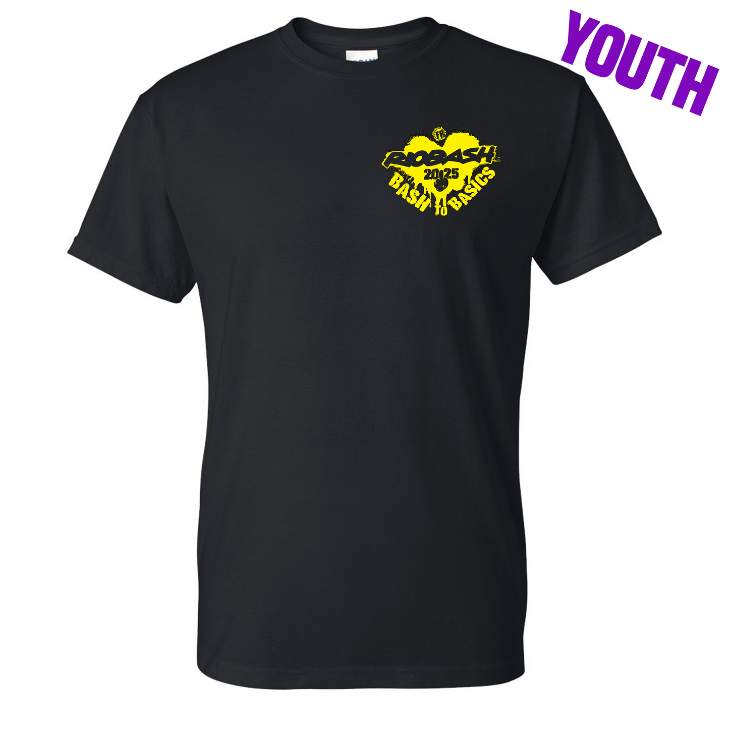 RIOBASH YOUTH BLACK/YELLOW SHIRT