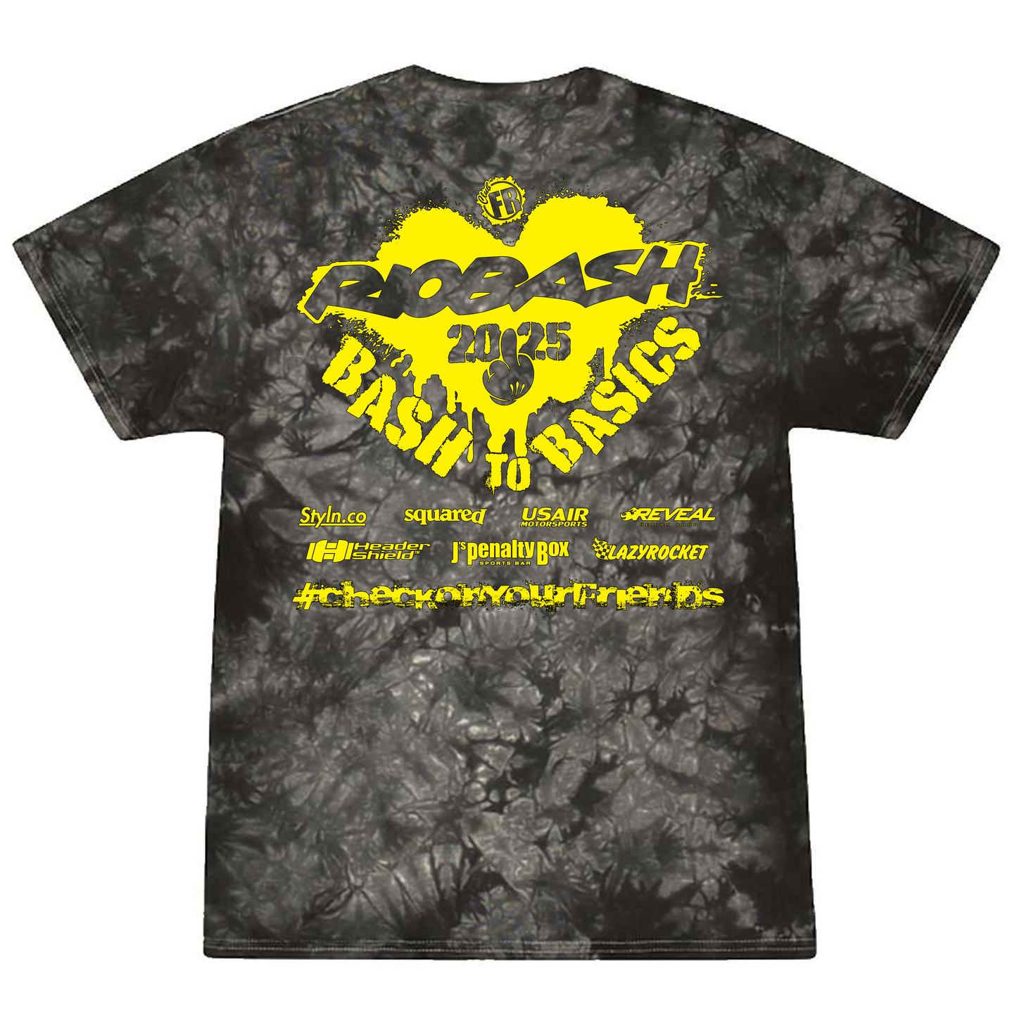RIOBASH ADULT BLACK TIE DYE SHIRT