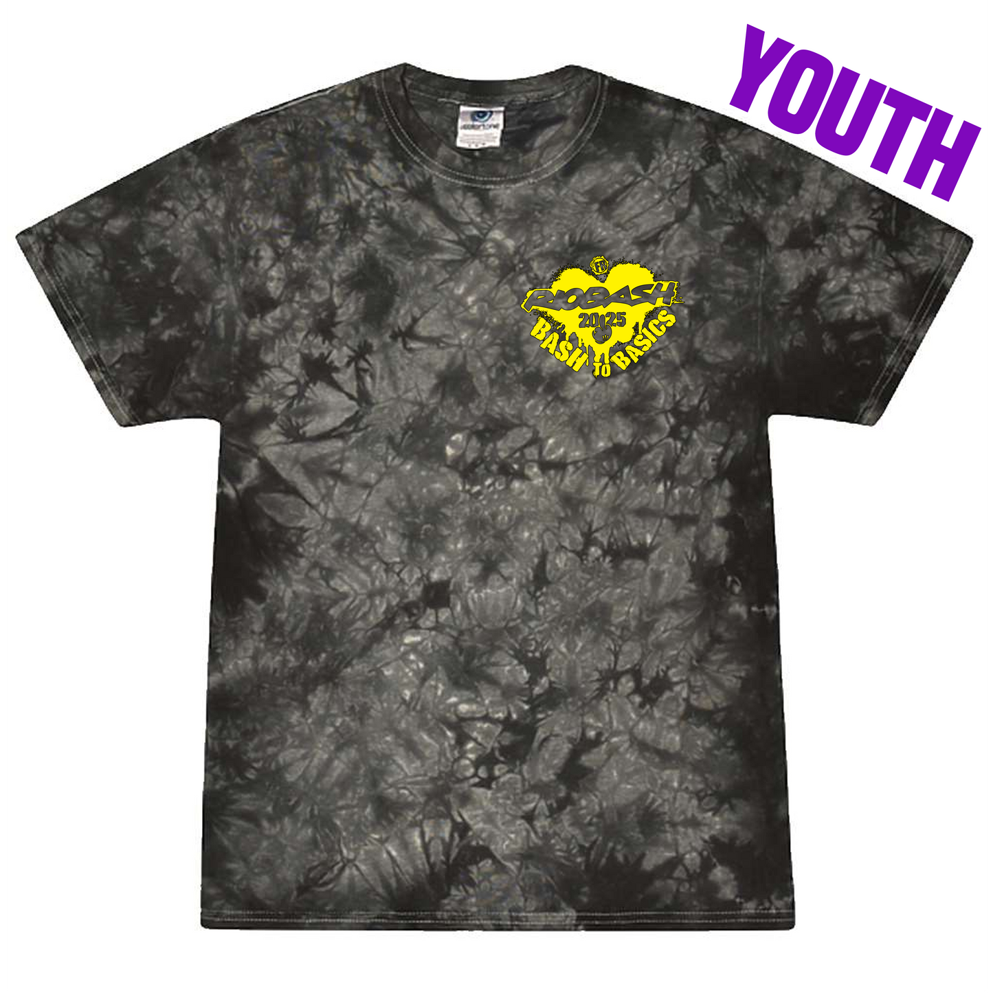 RIOBASH YOUTH BLACK TIE DYE SHIRT