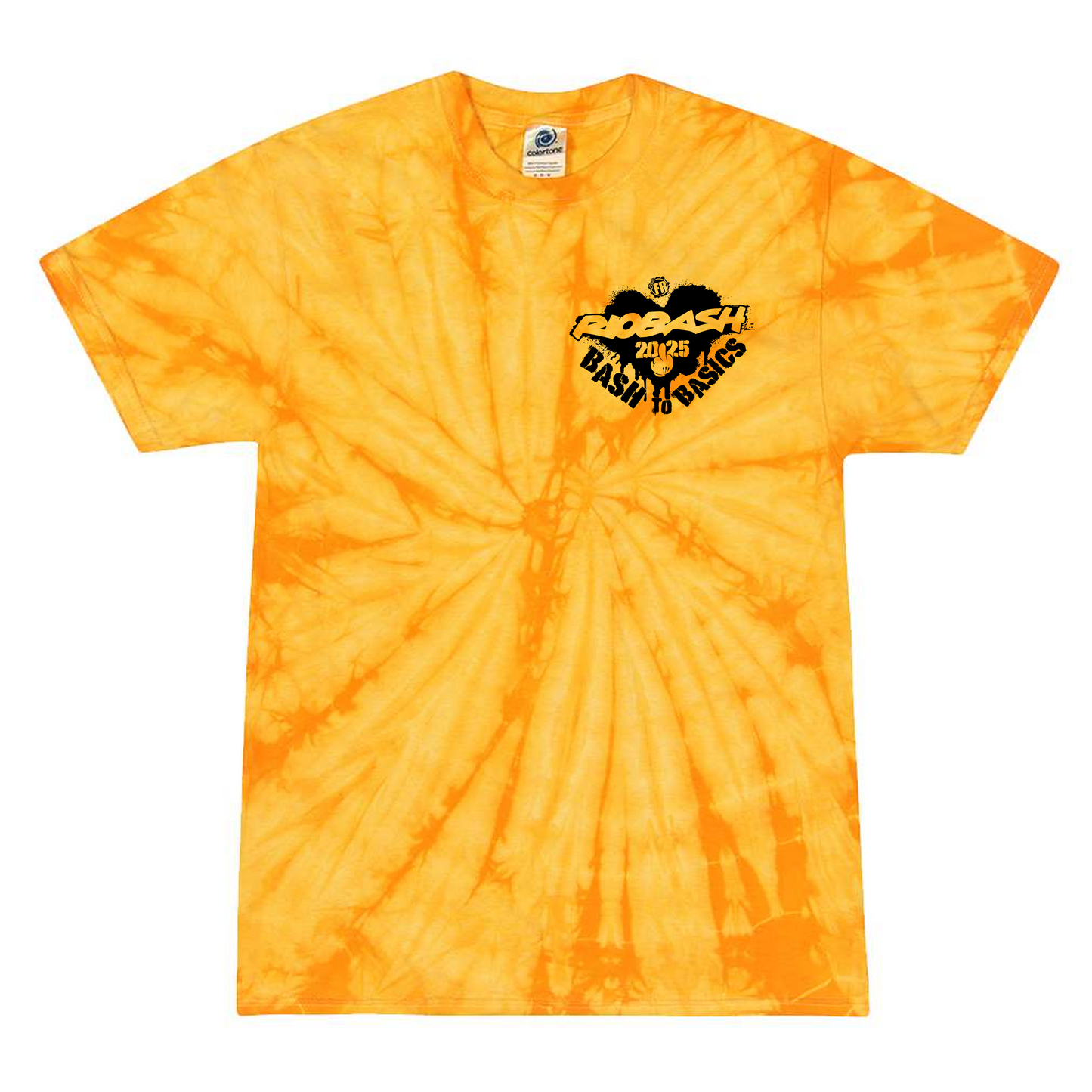RIOBASH ADULT YELLOW TIE DYE SHIRT