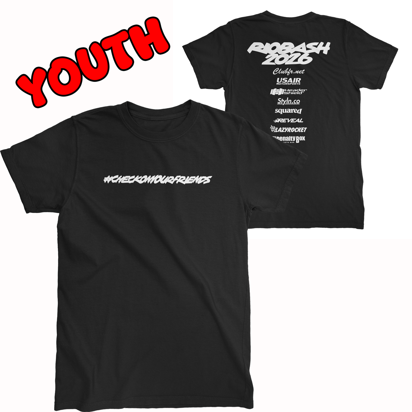 RIOBASH 2026 YOUTH BLACK SHIRT