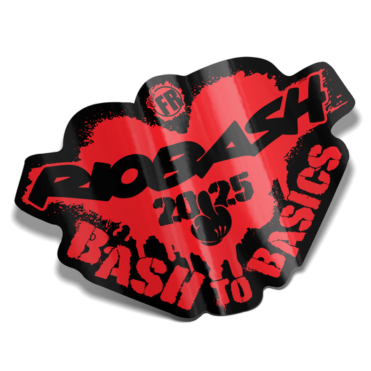 RIOBASH BASH TO BASICS RED STICKER