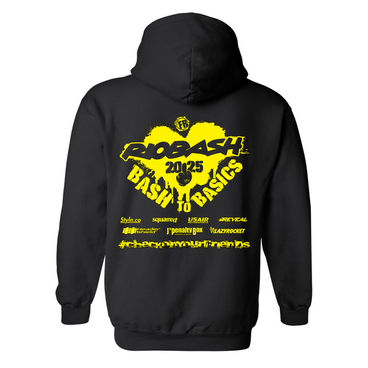 RIOBASH ADULT BLACK/YELLOW HOODIE