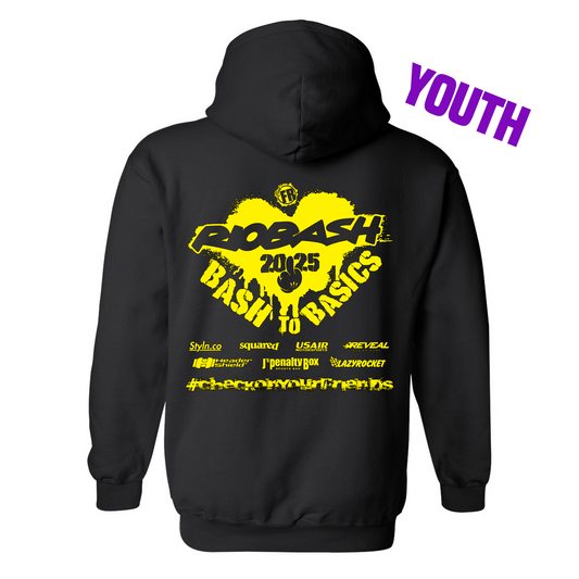 RIOBASH YOUTH BLACK/YELLOW HOODIE