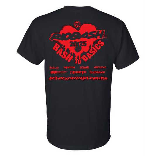 RIOBASH ADULT BLACK/RED SHIRT