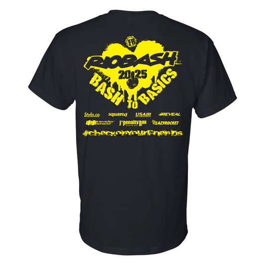 RIOBASH ADULT BLACK/YELLOW SHIRT