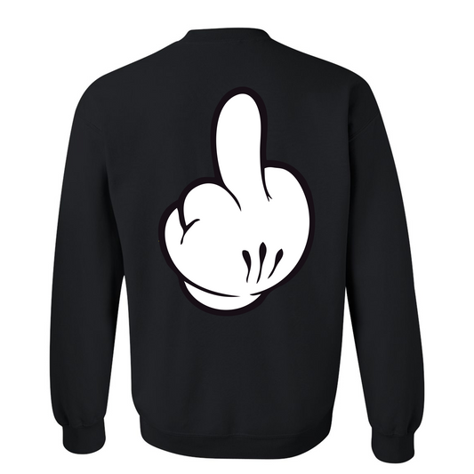 RIOBASH ADULT MIDDLE FINGER CREWNECK