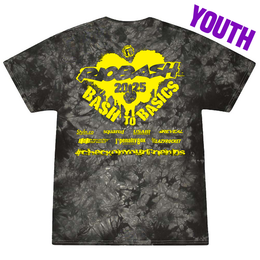 RIOBASH YOUTH BLACK TIE DYE SHIRT
