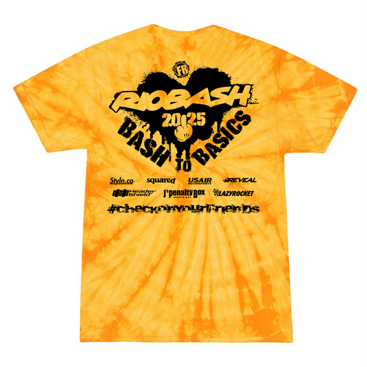 RIOBASH ADULT YELLOW TIE DYE SHIRT